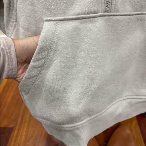 EUC Danskin Gray Quarter-Zip Fleece Pullover - Picture 5 of 6